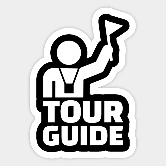 Tour guide Sticker by Designzz